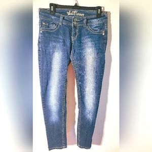Ladies "Wallflower" skinny boot leg denim jeans - size 9 - vintage